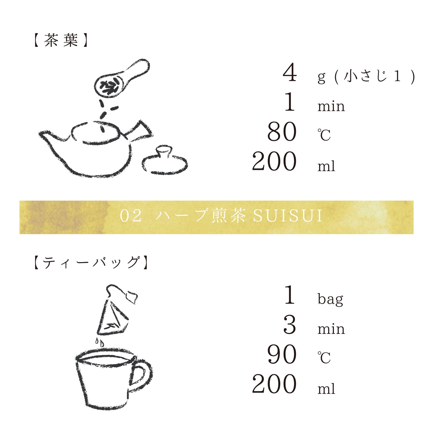 muica 02ハーブ煎茶SUISUI（茶葉）
